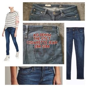 AG Denim 28 28R The Stilt Jeans Cigarette Skinny